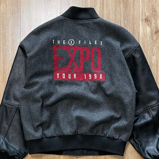 국내 유일 90s USA 미드 엑스파일 빈티지 바시티 자켓