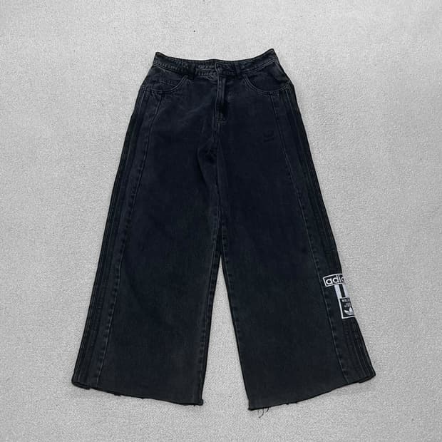 아디다스 아디브레이크 데님 팬츠 흑청