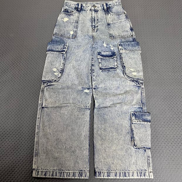 트래블 멀티포켓 와이드 데님 팬츠 30 (미발매)