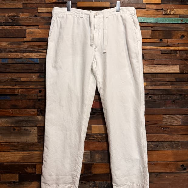 Polo Linen Chino Pants, Talon Zip (37)