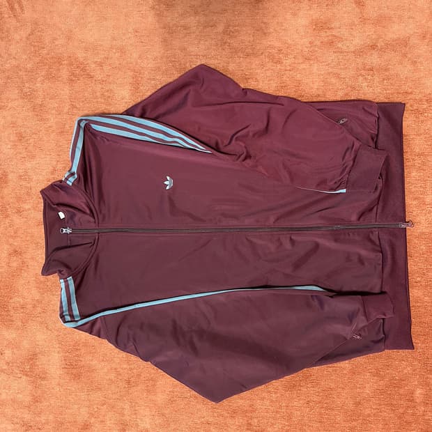 아디다스 베켄바우어 트랙탑 버건디 XL