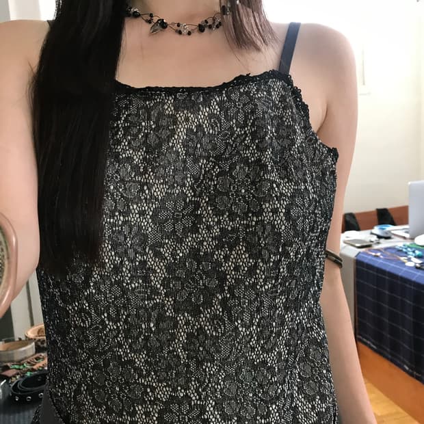 vintage lace pattern one-piece