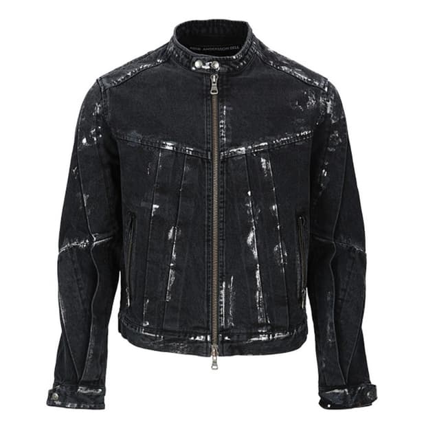 앤더슨벨 코티드 모터사이클 자켓 바이커 데님자켓