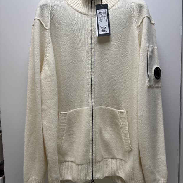 cp컴퍼니 니트 집업 아이보리 xxl