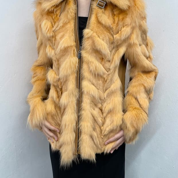 양가죽 폭스 퍼자켓 