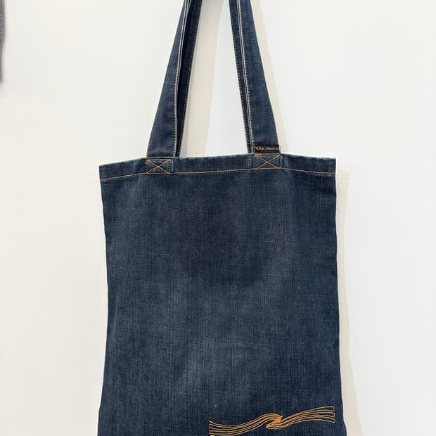 누디진 데님 에코백