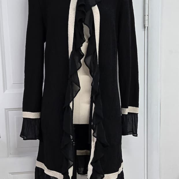 센존 러플 롱가디건