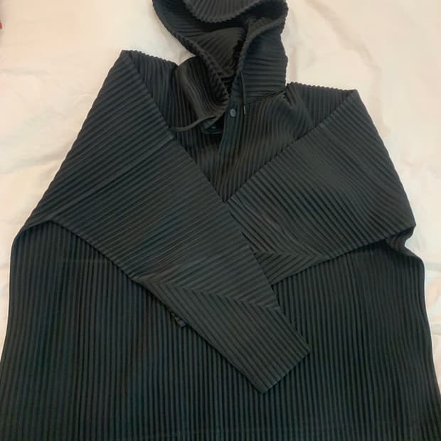 옴므플리세 아노락 후드 블랙 jk106 2