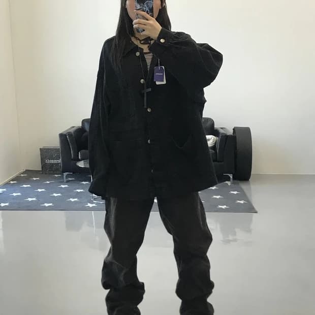 H&M 그레이 코튼 자켓