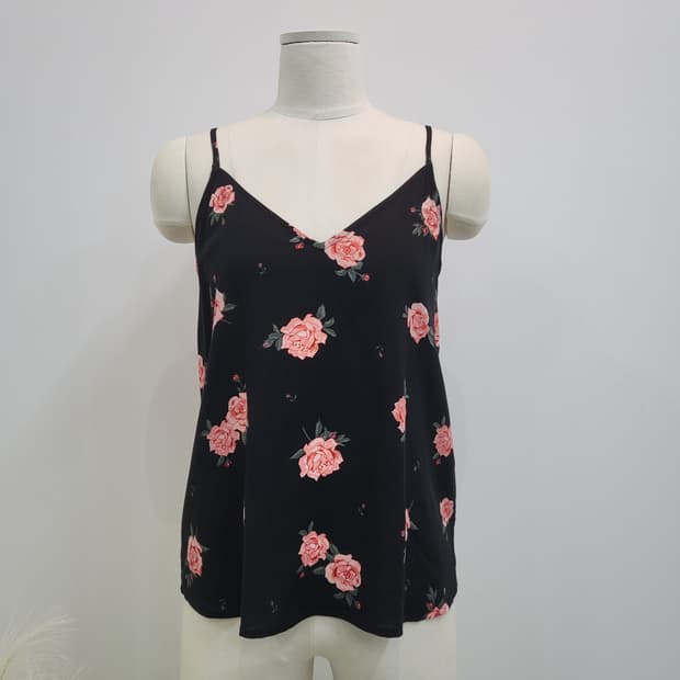 [S]H&M 로즈 플라워 슬립나시