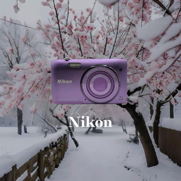 니콘 쿨픽스 s3500 보라 빈티지디카 디지털카메라