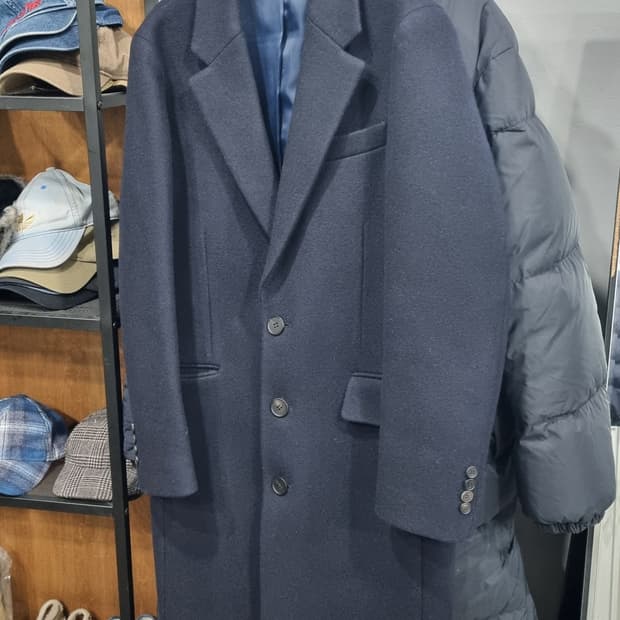 비욘드클로젯 x 티엔지티 박보검모델 95사이즈 남성용 자수울코트 