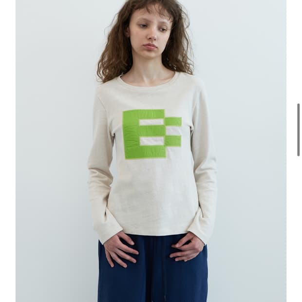 엔조블루스 더블 패치 롱슬리브 베이지