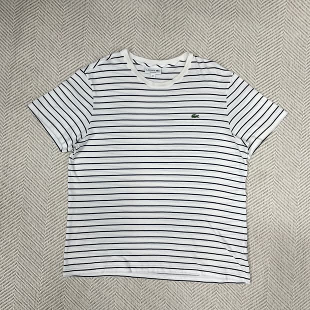 라코스테 스트라이프 반팔티 (FR S/US L) 100~105