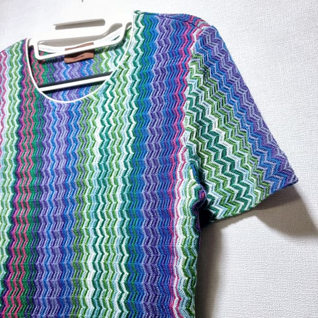 MISSONI 미쏘니 숏슬리브 니트 (55) 상태완벽