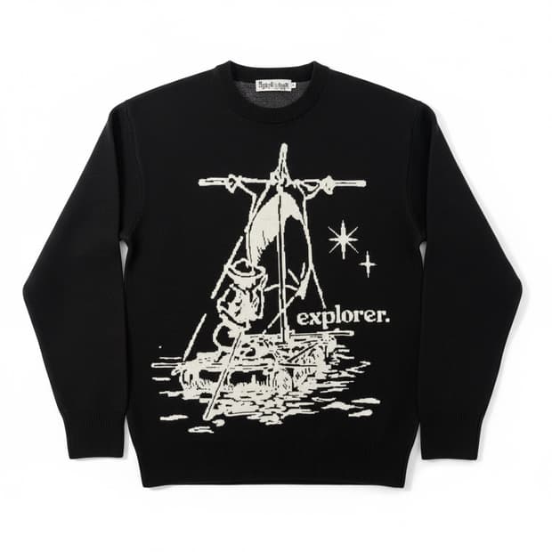 MAINBOOTH X FCMM knit black M