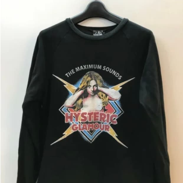 히스테릭글래머 롱슬리브 프린팅 티셔츠 