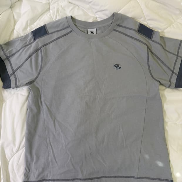 산산기어 메쉬 판넬 티셔츠 스카이 블루