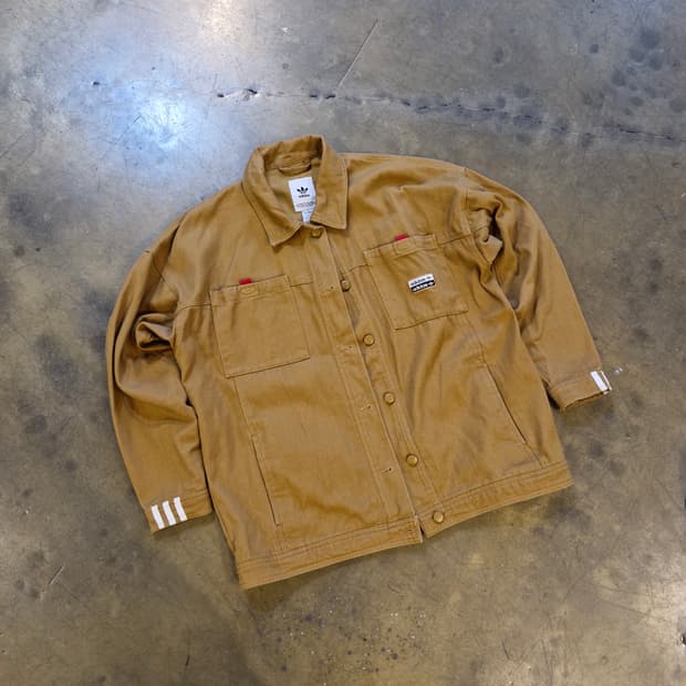 아디다스 워크웨어 유틸리티 자켓 클래식 브라운