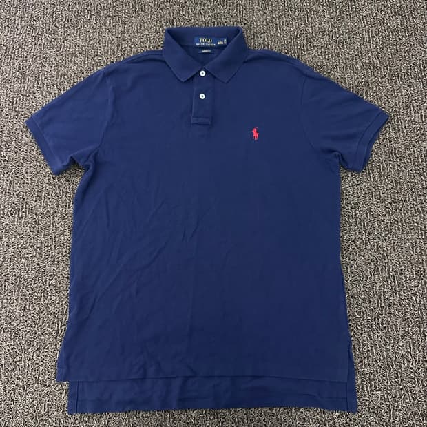 POLO 폴로 랄프로렌 카라티 반팔티셔츠 네이비 L