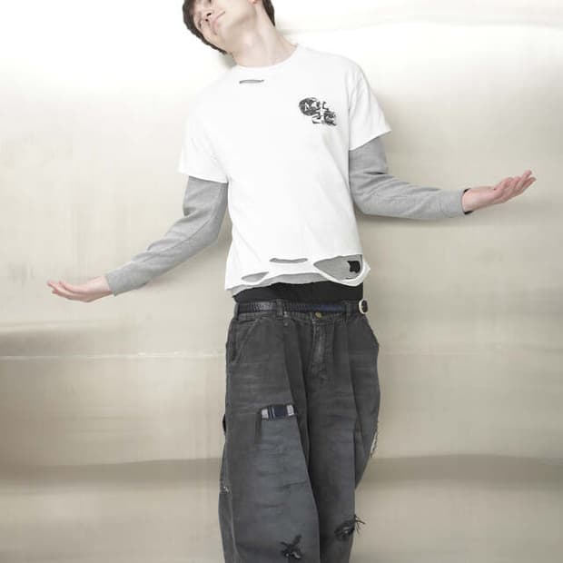 [1] 엔시브 빈티지 체크메이트 팬츠 블랙