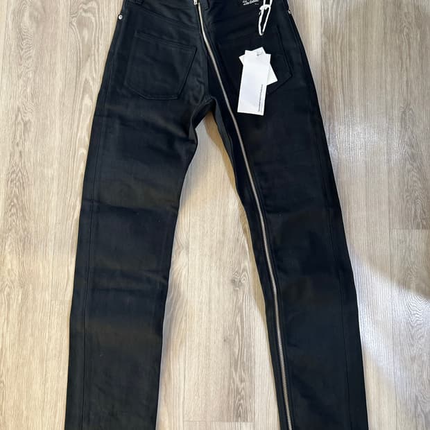 솔로이스트 22aw 리버스 지퍼 데님 진 46