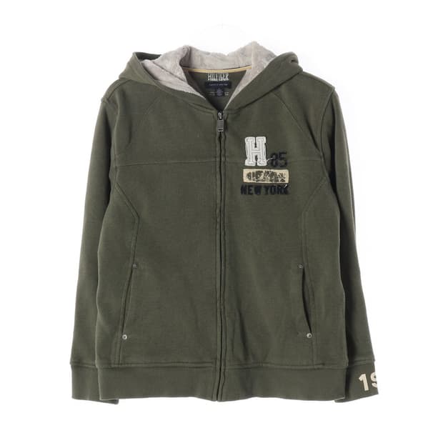 타미힐피거 키즈 빅로고 기모 후드 집업 L/14