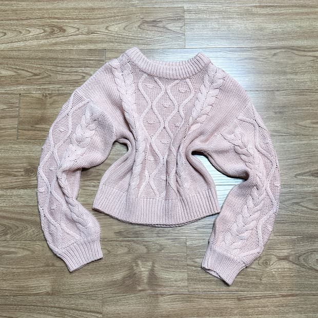 빈티지 딸기우유 핑크 니트 히메갸루 로걀 라떼 헤이세이 히메카지 모리걸