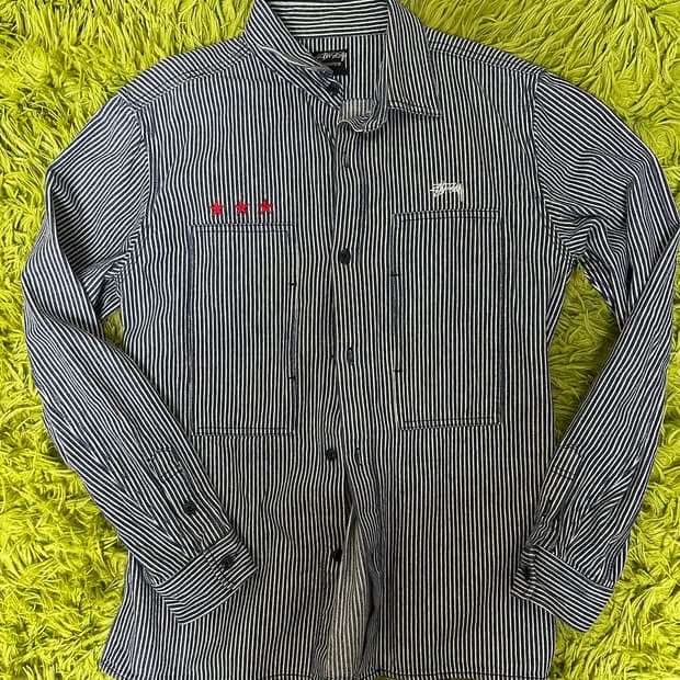 스투시 어센틱 히코리 샤츠