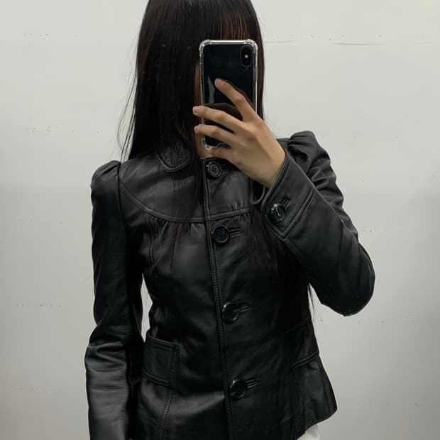 램스킨 카라 퍼프 레더