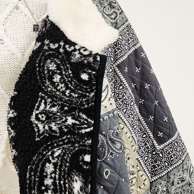 페이즐리 리버시블 점퍼