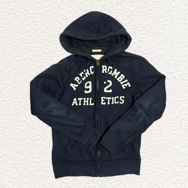 아베크롬비앤피치 후드집업 네이비 L사이즈