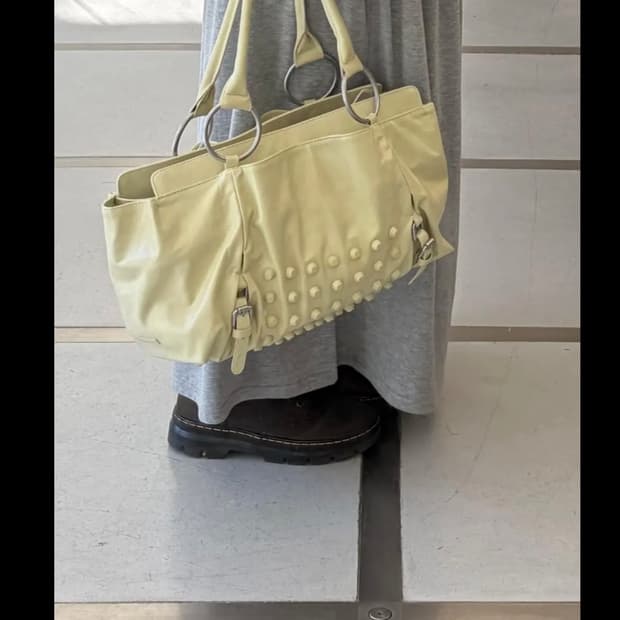 스컬프터 스터드 토트백