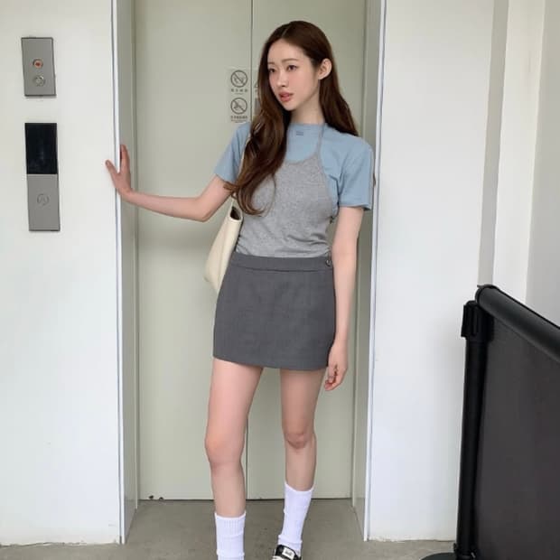 그로브 티셔츠/홀터넥(F) 차정원착용애정템