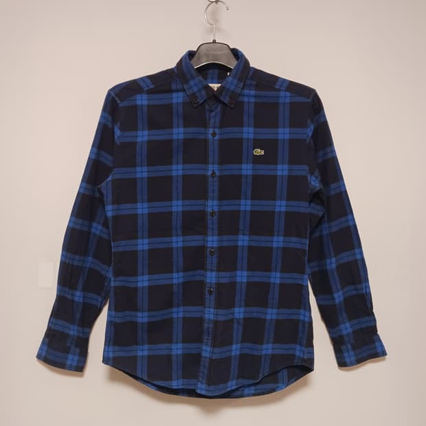 라코스테 슬림핏 체크셔츠