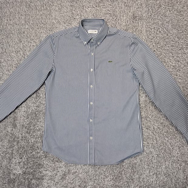 라코스테 남성 스트라이프 셔츠 레귤러핏 95