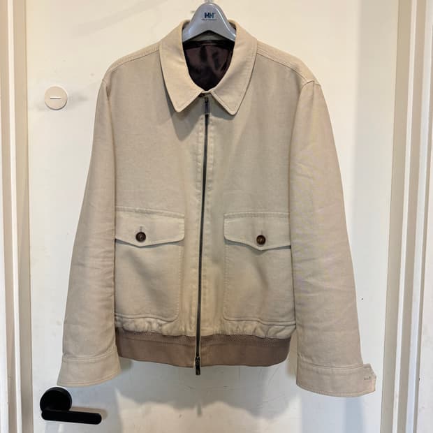 에르메네질도 제냐 코튼 집업 자켓