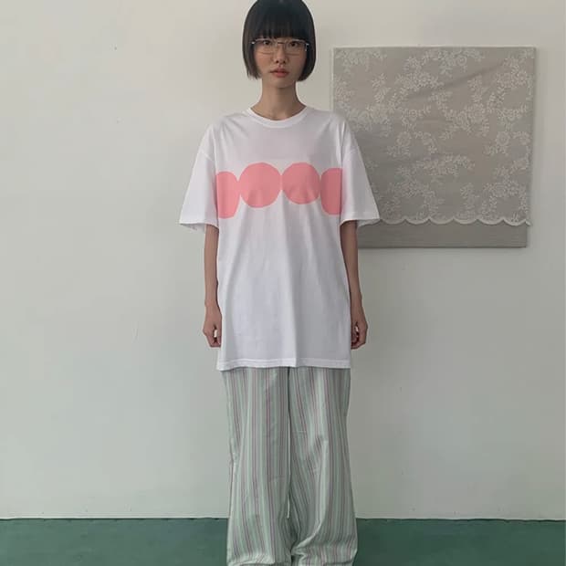 에프터썸머 bubble T-shirt (pink)