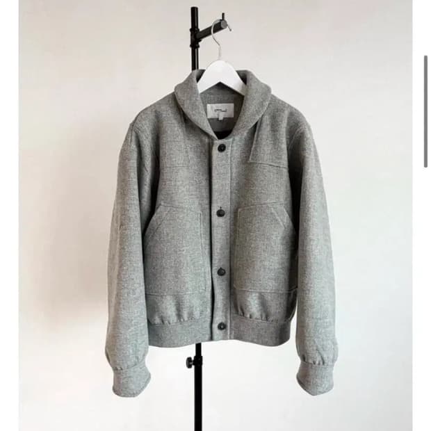 Rbu 멜튼 울 블루종 블랙