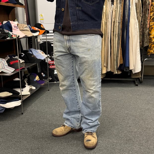 35)리바이스 517 빈티지 연청 부츠컷 데님팬츠