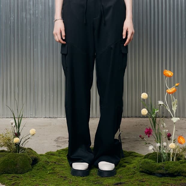 라티젠 블랙 카고 포켓 팬츠