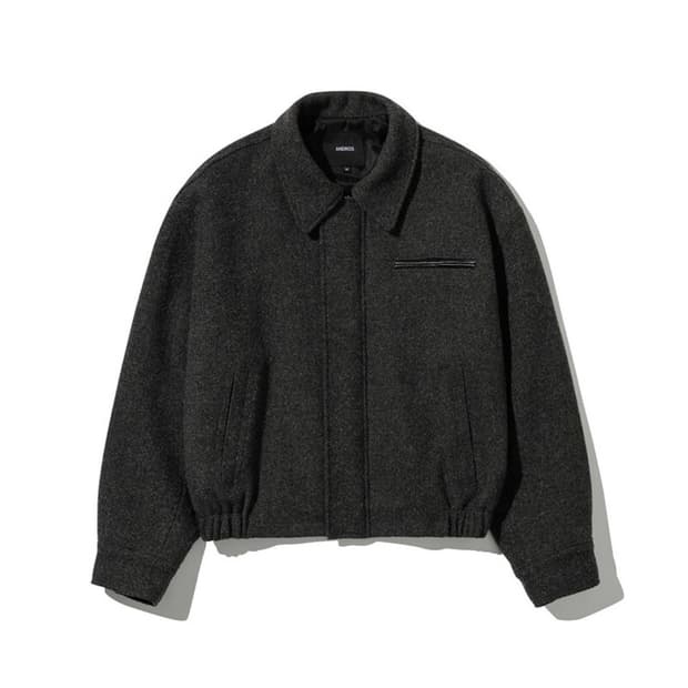 앤드로스 Wool Zip Jacket (Charcoal) L