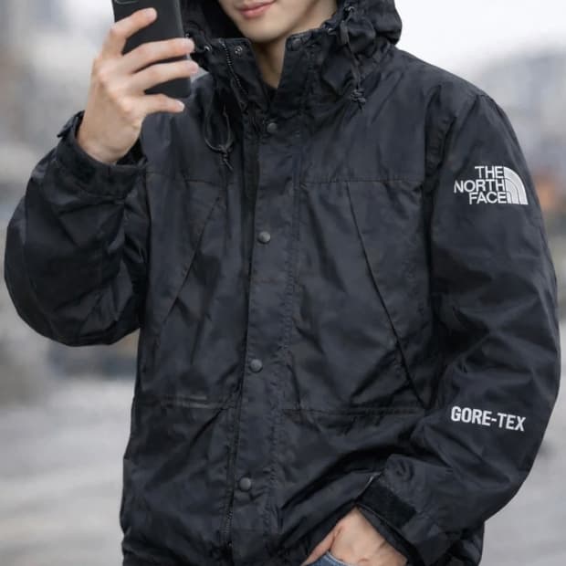 Northface 노스페이스 고어텍스 블랙 자켓 100