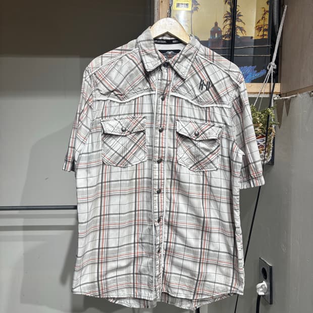 Harley-Davidson Plaid Western Snap Shirt