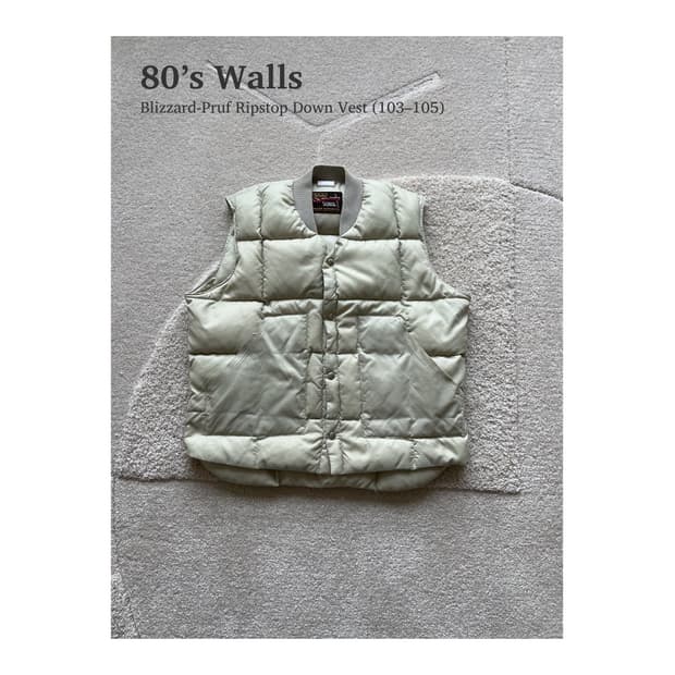월스 블리자드-프루프 립스탑 다운 베스트 (103-105)