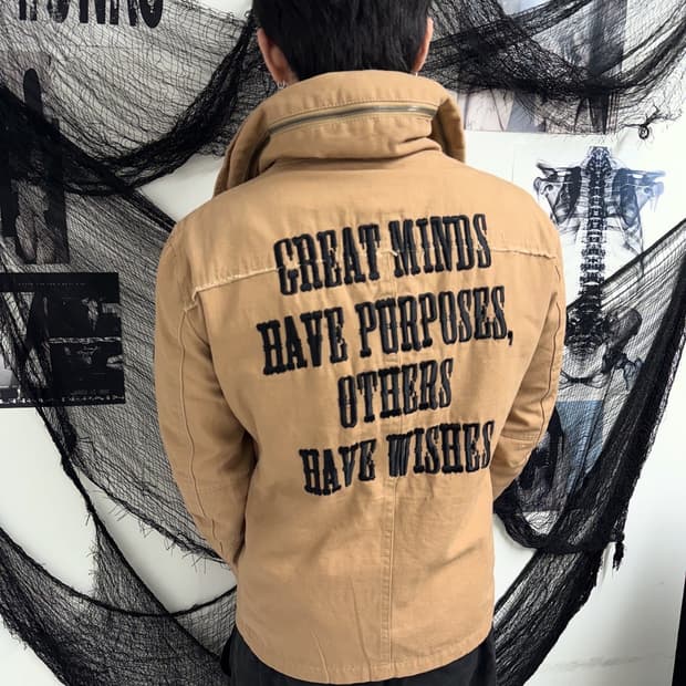 00s lettering detail jacket