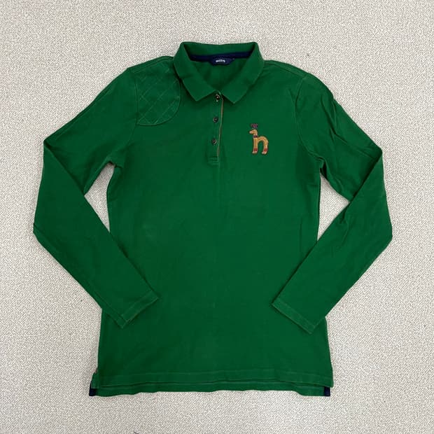 90 헤지스 퍼피 피케 긴팔 티셔츠 0223M1