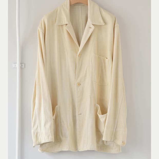 [3] 코모리 24ss 실크냅 1938 자켓 에크루