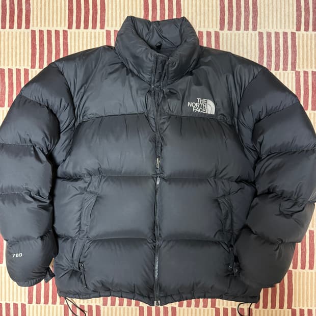 [XL] 빈티지 노스페이스 눕시 센터로고 블랙