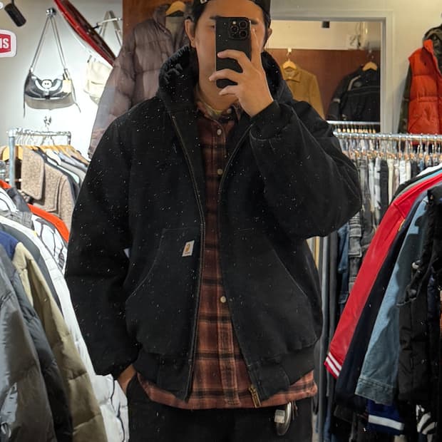 칼하트 덕액티브 자켓 빈티지 USA J140BLK XL